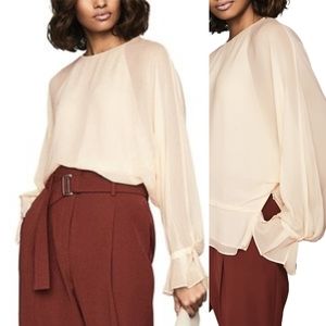 Reiss bell sleeve blouse